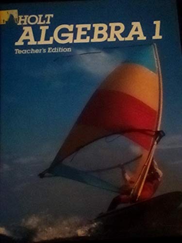 Holt Algebra 1, Teacher's Edition