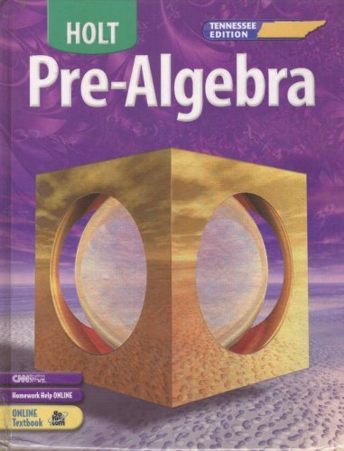 Holt Pre-Algebra Tennessee: Edition ìStudent Edition+ 2005
