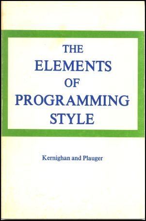 Elements of Programming Style
