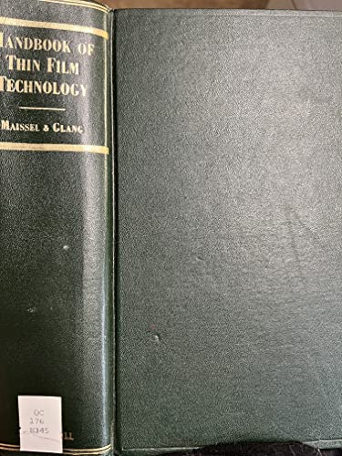 Handbook of Thin Film Technology