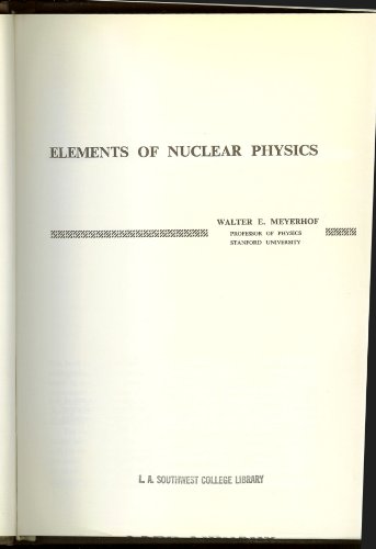 Elements of Nuclear Physics