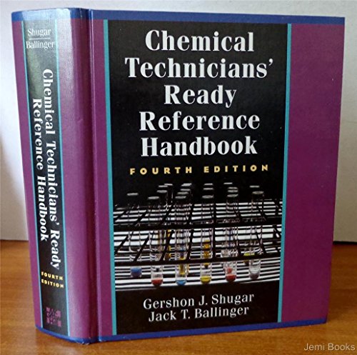 Chemical Technicians' Ready Reference Handbook, 4th Edition