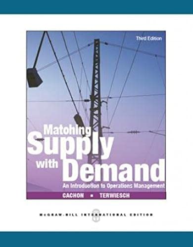 Matching Supply with Demand 3/e