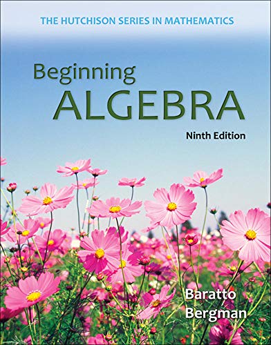 Beginning Algebra (Hutchison Series on Mathematics)