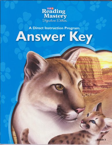 Reading Mastery - Reading Answer Key - Grade 3