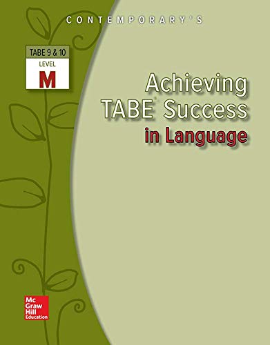 Achieving TABE Success In Language, Level M Workbook (Achieving TABE Success for TABE 9 & 10)