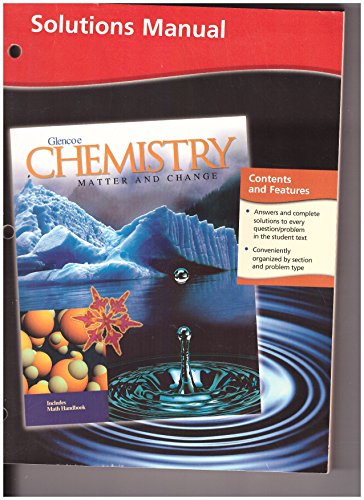 Chemistry : Matter and Change, Solutions Manual