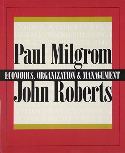 Economics, Organization and Management