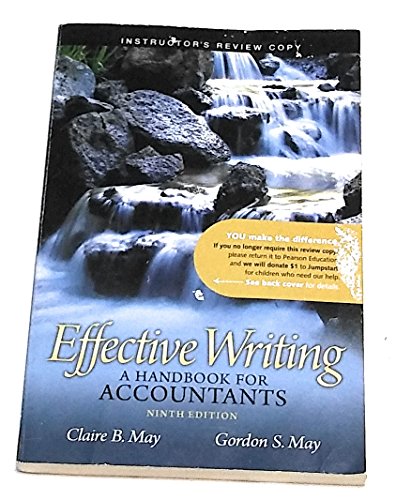 Effective Writing: A Handbook for Accountants, 9th Edition