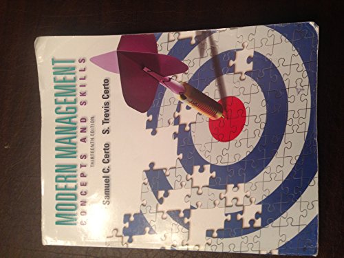 Modern Management: Concepts and Skills (13th Edition)