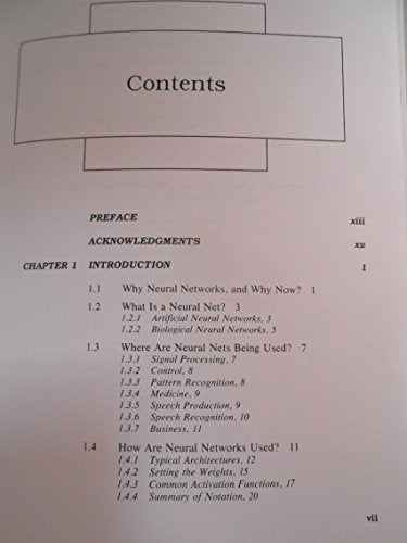 Fundamentals of Neural Networks: Architectures, Algorithms And Applications