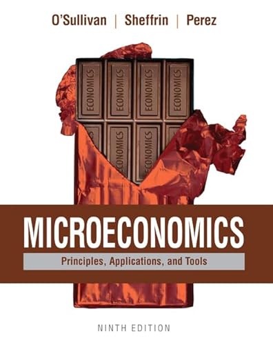 Microeconomics: Principles, Applications, and Tools