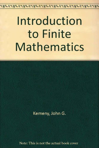 Introduction to Finite Mathematics