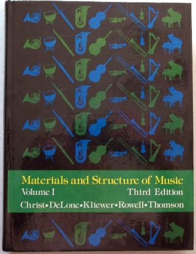 Materials and Structure of Music, Volume I