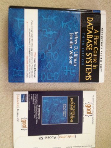 First Course in Database Systems, A (GOAL Series)
