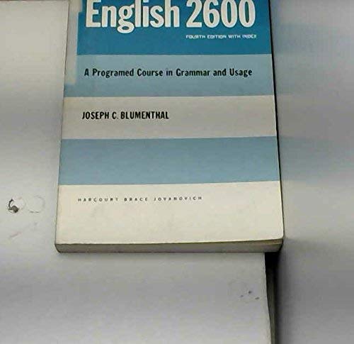 English 2600: A Programed Course in Grammar and Usage.