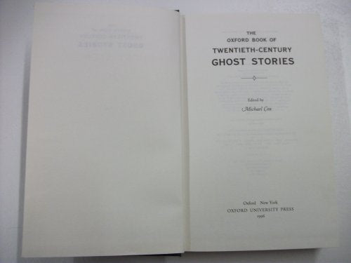 The Oxford Book of Twentieth-Century Ghost Stories