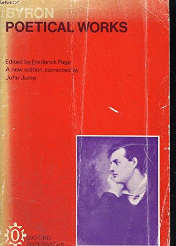 Byron: Complete Poetical Works (Oxford Paperbacks)