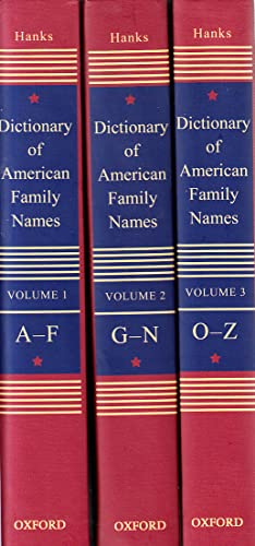 Dictionary of American Family Names: 3-Volume Set