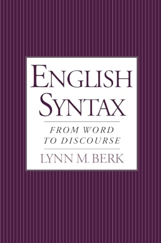 English Syntax: From Word to Discourse
