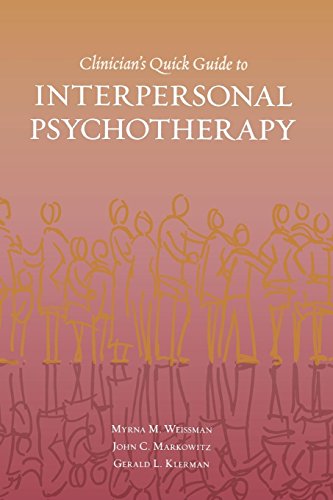 Clinician's Quick Guide to Interpersonal Psychotherapy