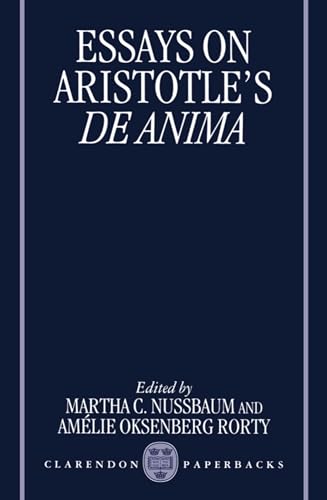 Essays on Aristotle's De Anima (Clarendon Aristotle Series)
