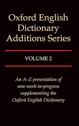 Oxford English Dictionary Additions Series, Vol. 2