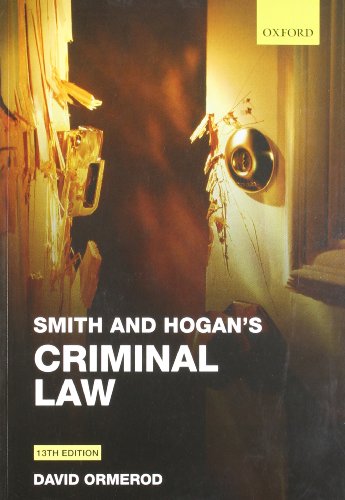 Smith and Hogan Criminal Law