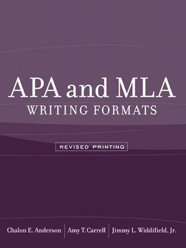 APA and MLA Writing Formats (Revised Printing)