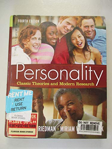 Personality: Classic Theories and Modern Research (4th Edition)