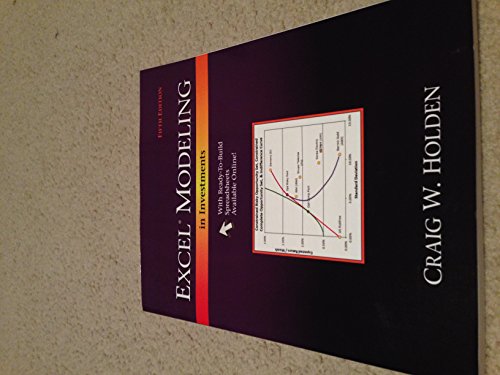 Excel Modeling in Investments