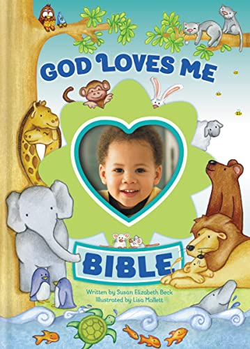 God Loves Me Bible, Newly Illustrated Edition: Photo Frame on Cover