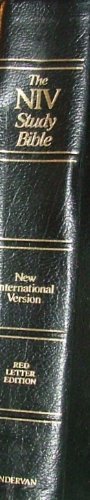 The NIV Study Bible Black Bonded Leather