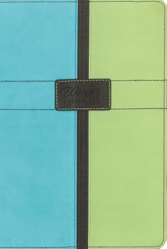 New Women's Devotional Bible: New International Version, Pool Blue/Melon Green, Italian Duo-tone