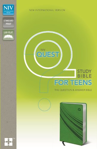 NIV, Quest Study Bible for Teens, Leathersoft, Green: The Question and Answer Bible