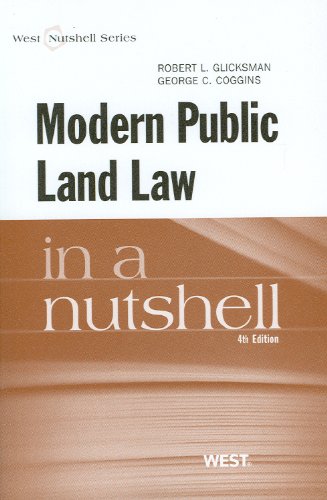 Modern Public Land Law in a Nutshell