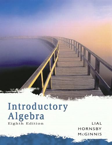 Introductory Algebra (Lial Developmental Mathematics Paperback)