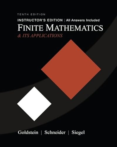 Finite Mathematics & Its Applications