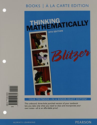Thinking Mathematically