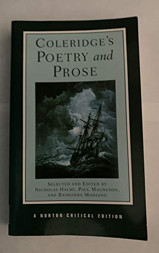 Coleridge's Poetry and Prose: Authoritative Texts, Criticism (Norton Critical Editions)