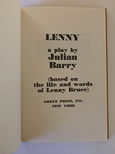 LENNY. BASES ON THE LIFE OF LENNY BRUCE
