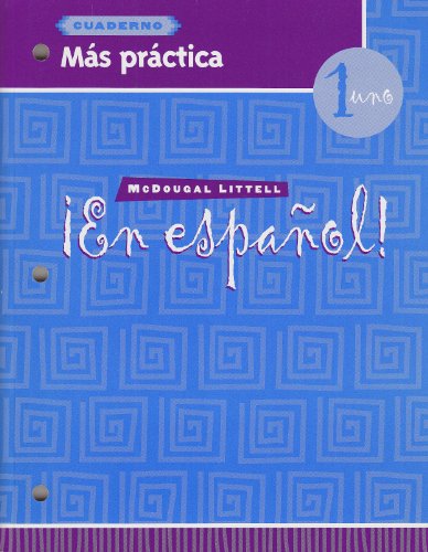 En Espanol!: Cuaderno : Mas Practica : Level 1