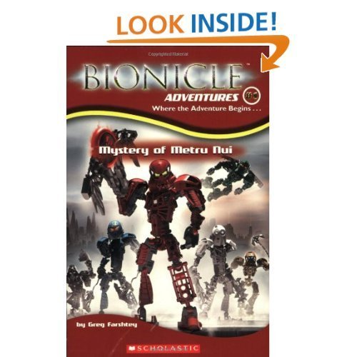 Bionicle Adventures Where the Adventure Begins... (Box Set: #1 Mystery of Metru Nui #2 Trial by Fire #3 The Darkness Below #4 Legends of Metru Nui)