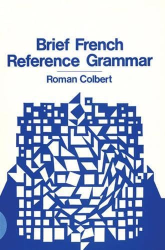 Brief French Reference Grammar