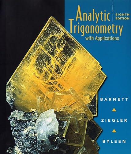 Analytic Trigonometry With Applications
