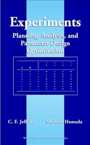 Experiments: Planning, Analysis, and Parameter Design Optimization