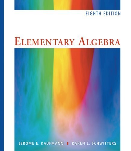 Elementary Algebra (with CD-ROM) - 8th Edition