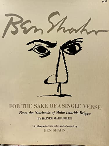 For the Sake of a Single Verse ...: From the Notebooks of Malte Laurids Brigge