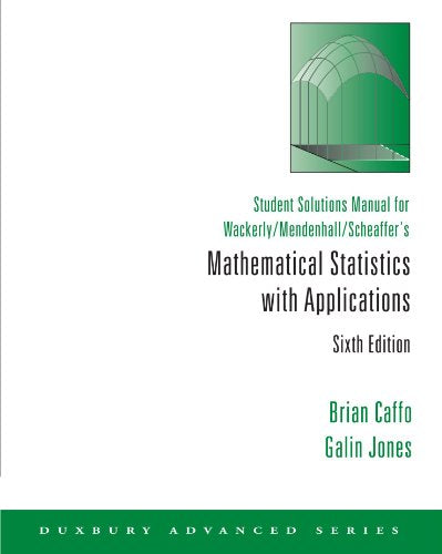 Mathematical Statistics With Applications