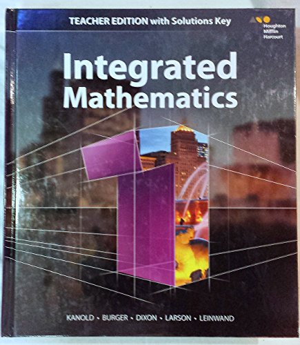 Hmh Integrated Math 1: With Solutions 2015